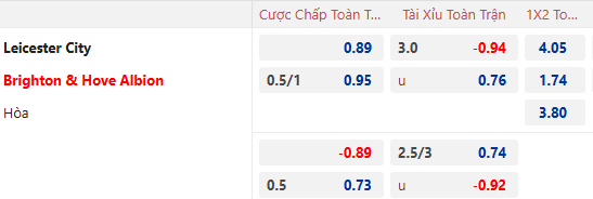 Nhận định, soi kèo Leicester City vs Brighton, 21h00 ngày 8/12: Tiếp đà bất bại - Ảnh 1